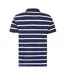 Mens Striped Short-sleeved Rugby Polo Shirt Marine Lazy Jacks-3