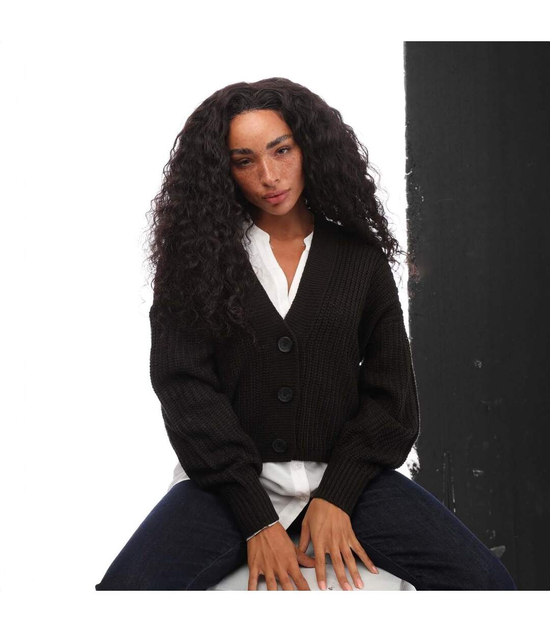 Cardigan Carol Nice Femme Noir Only-4
