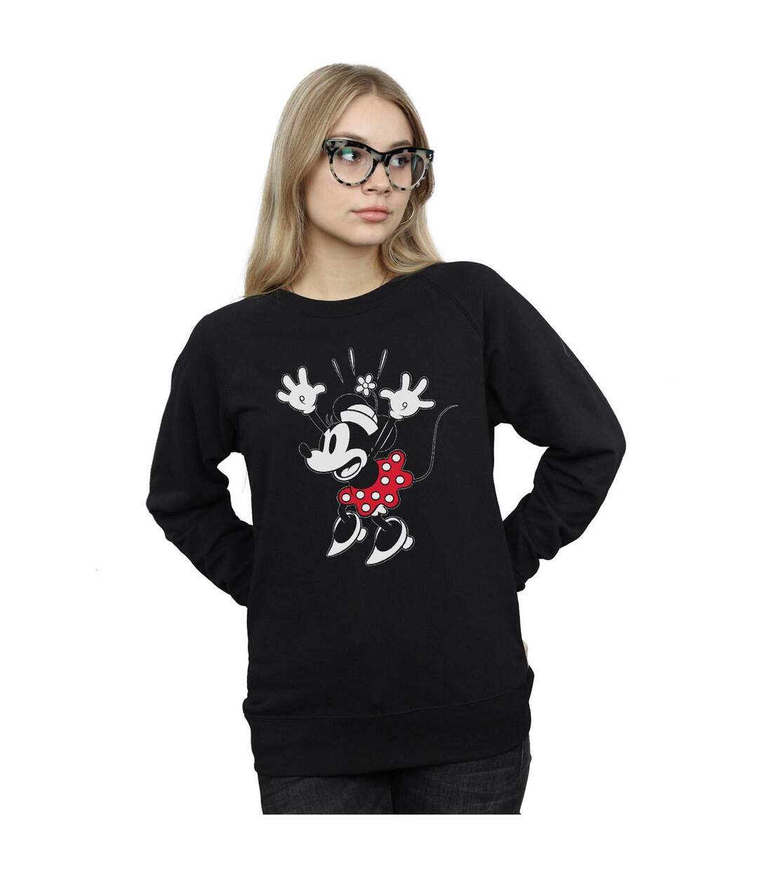 Disney Sweatshirt surprise Minnie Mouse Femme/Ladies (Noir) - UTBI27693-2