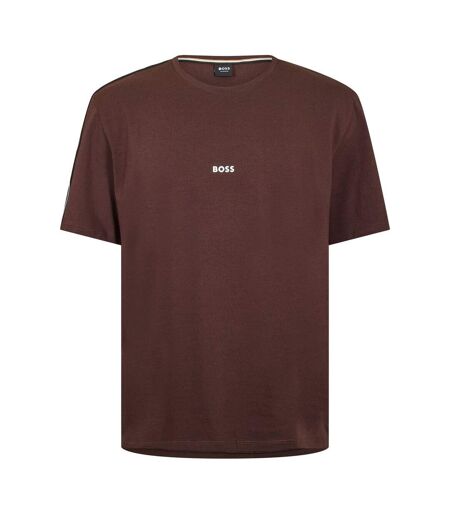 T-shirt Unique Homme Marron Foncé Boss