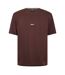T-shirt Unique Homme Marron Foncé Boss-1