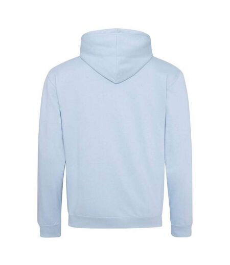 Sweat À Capuche Varsity Adulte Bleu Ciel Blanc Awdis