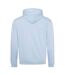 Sweat À Capuche Varsity Adulte Bleu Ciel Blanc Awdis-2