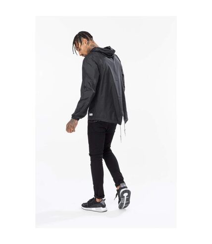 Hype Mens Crest Fishtail Jacket (Black) - UTHY683