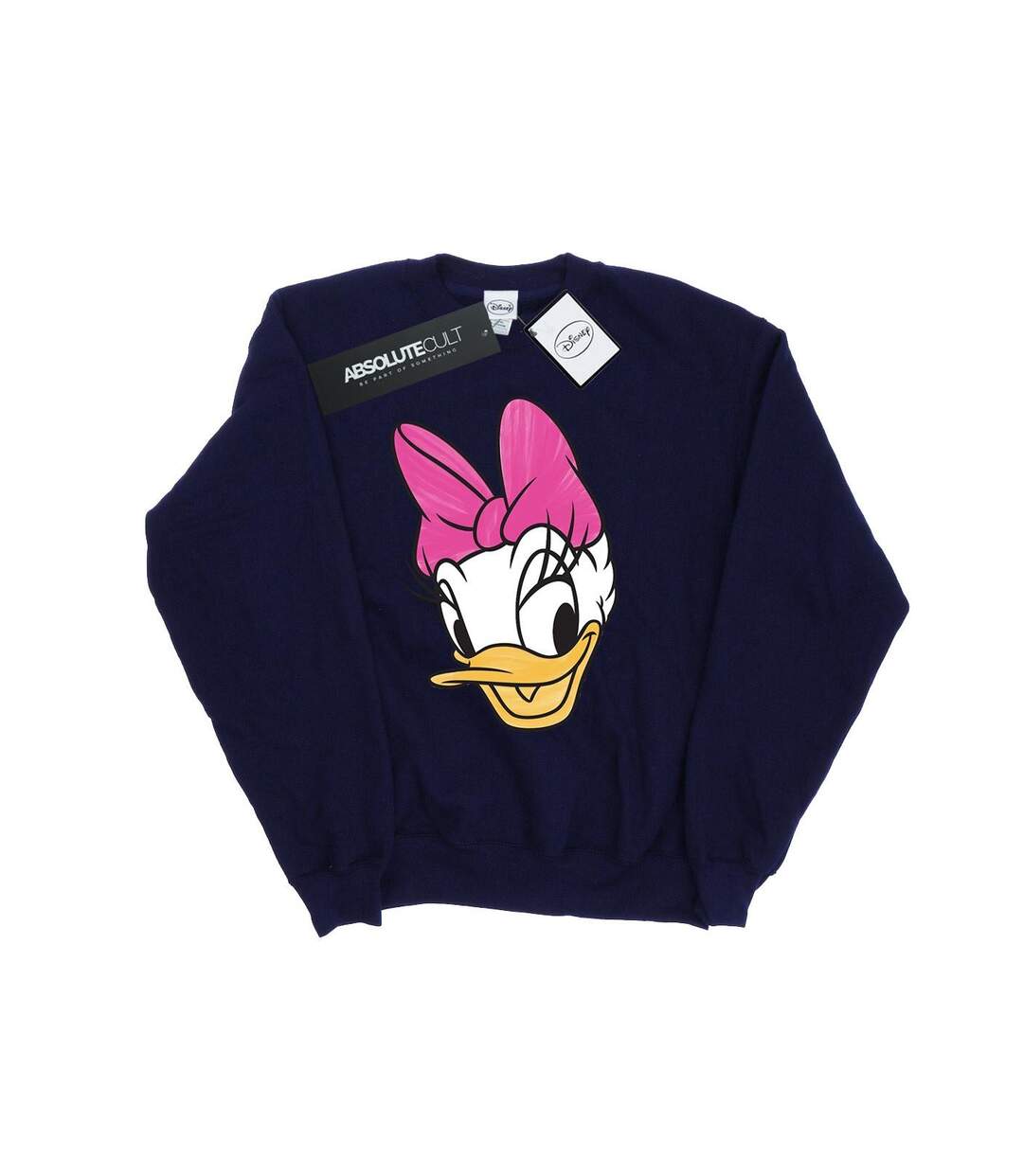 Disney Sweatshirt peint Daisy Duck Head Womens/Ladies (Bleu marine) - UTBI26956-1