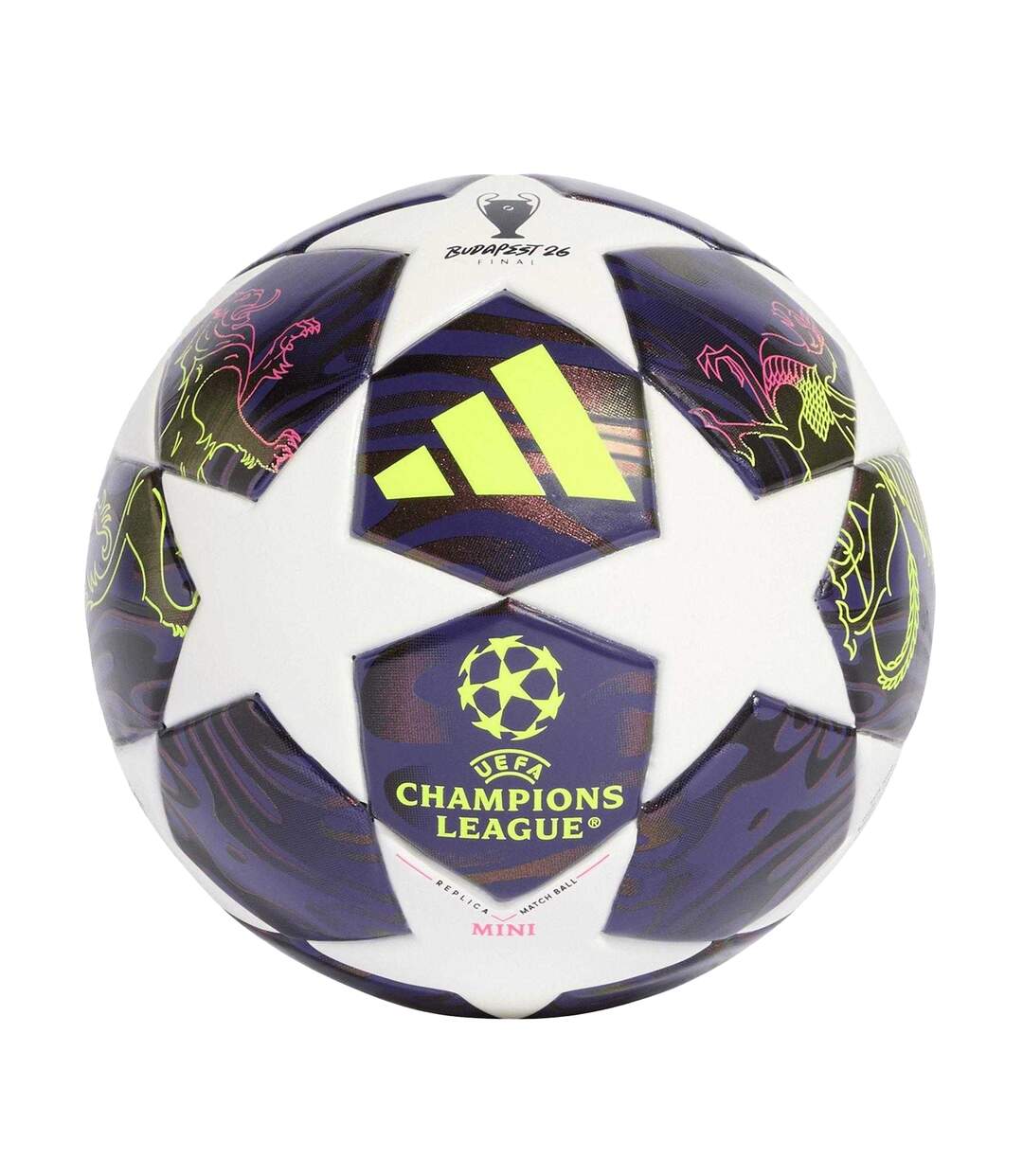 Mini Ballon De Foot Uefa Champions League Mini Violet Blanc Adidas-1