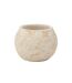 Cache-Pot Rond Design Rustique 23cm Blanc