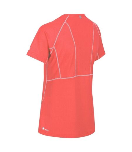 Womens/ladies Devote Ii Contrast Detail T-shirt Neon Peach Regatta