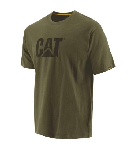 Caterpillar Mens TM Logo Short Sleeve T-Shirt (Green) - UTFS4251