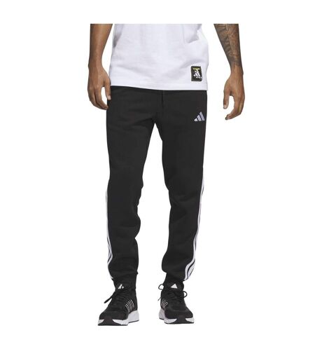 Mens Essentials Stripe Tapered Joggers Olive Strata Adidas