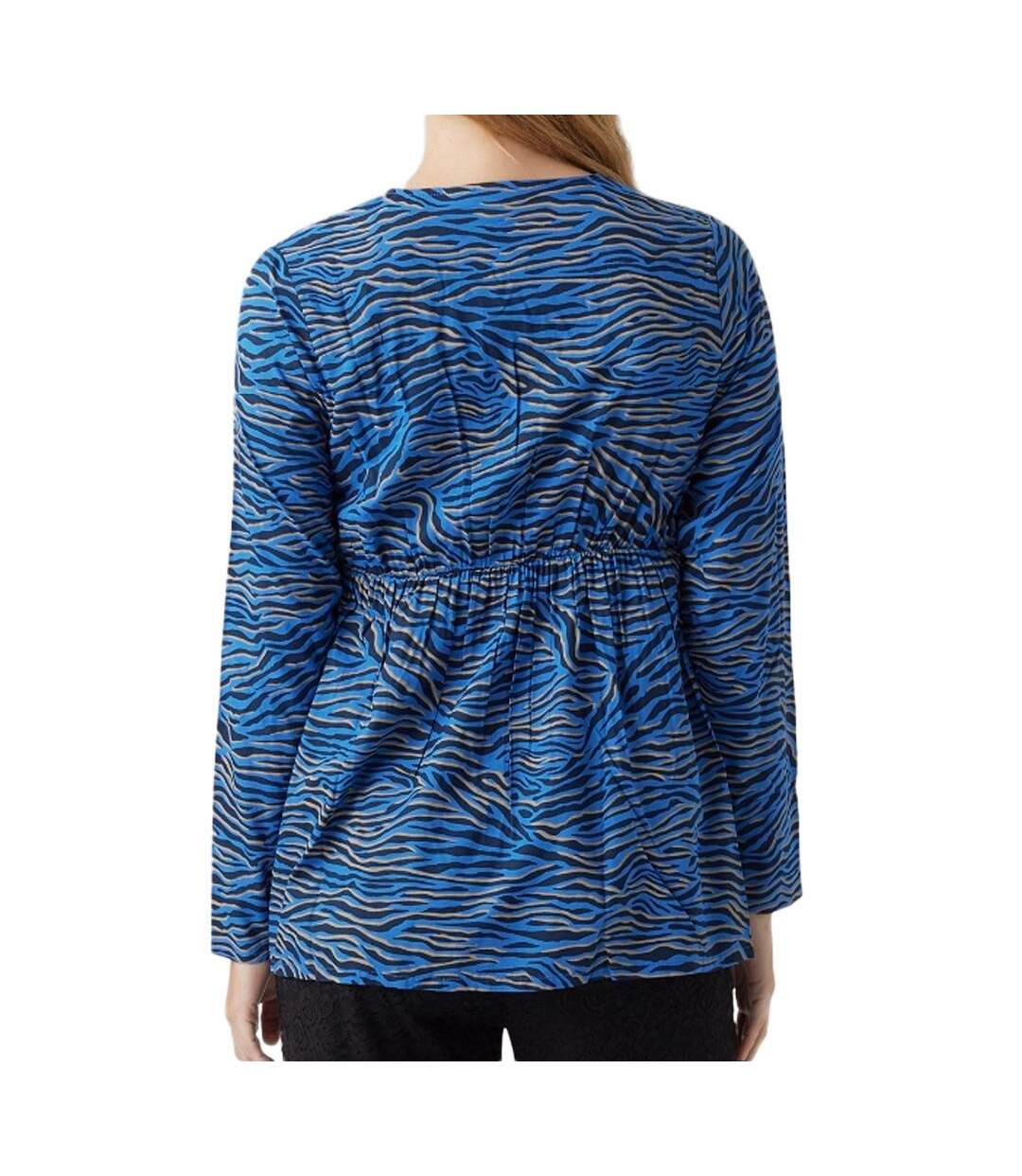 Blouse bleu/noir femme mamalicious costa-2