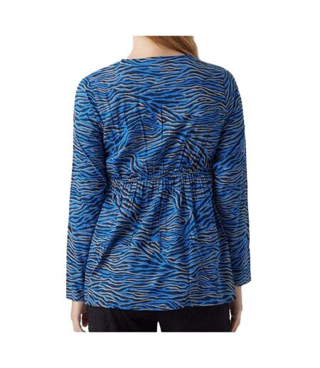 Blouse bleu/noir femme mamalicious costa