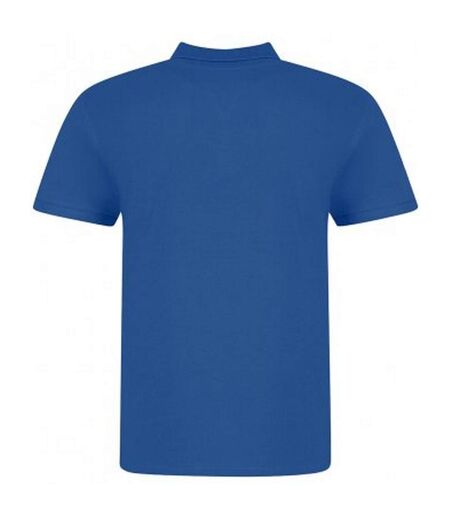 Awdis Mens Piqu Cotton Short-Sleeved Polo Shirt (Royal Blue)