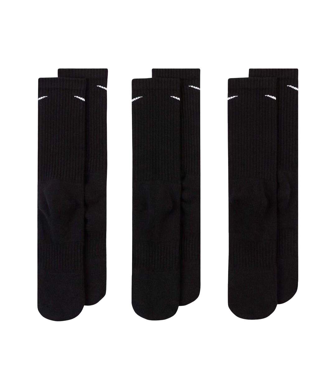 Lot De 3  Chaussettes Everyday Adulte Noir Blanc Nike-2