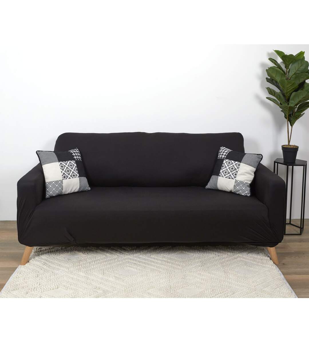 Housse extensible pour canapé 3 places-2