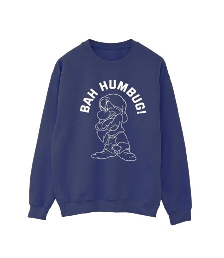 Disney Sweatshirt Snow White Grumpy Humbug Womens/Ladies (Bleu marine) - UTBI38548