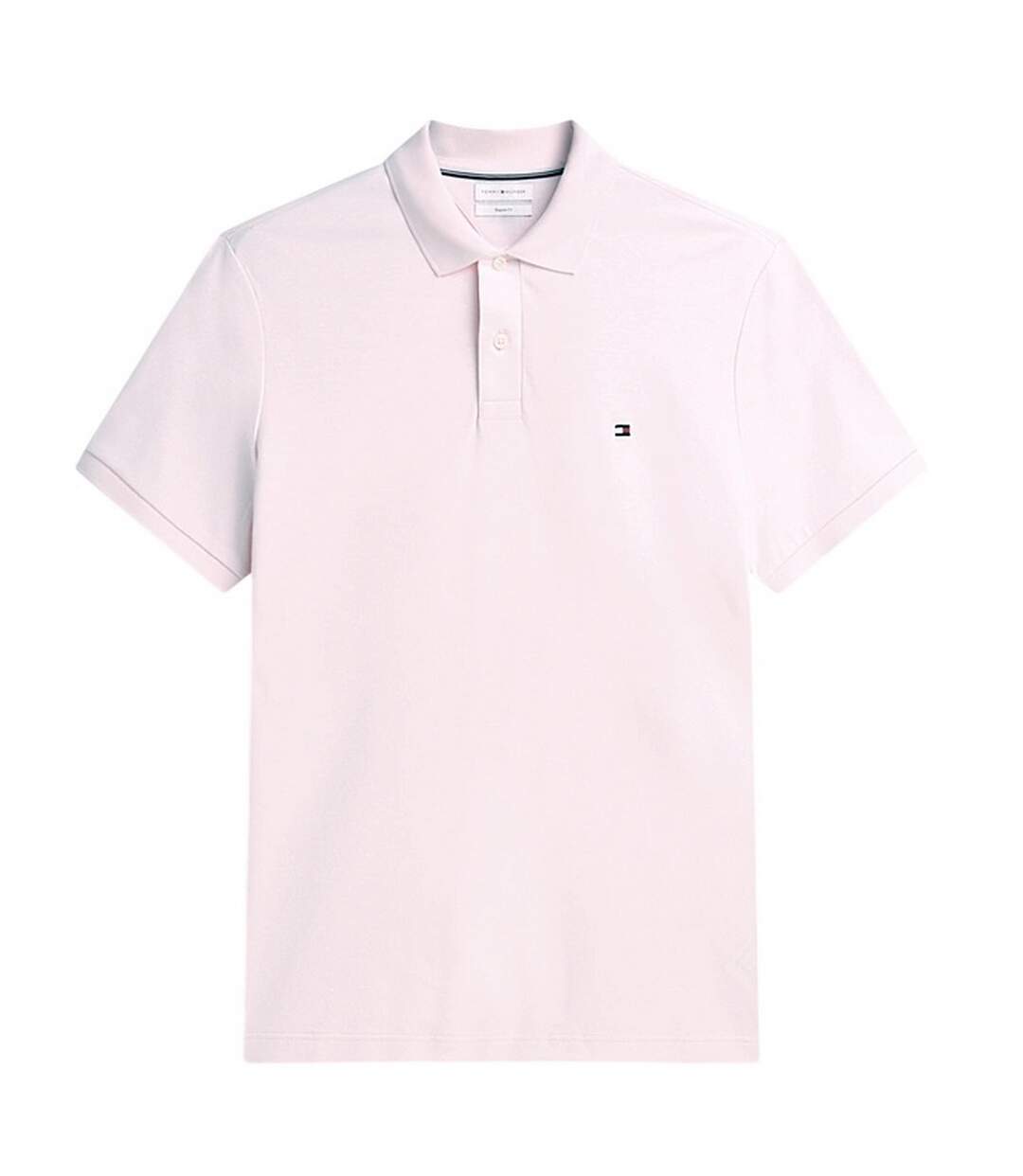 Mens Interlock Polo Shirt Pink Tommy Hilfiger-3