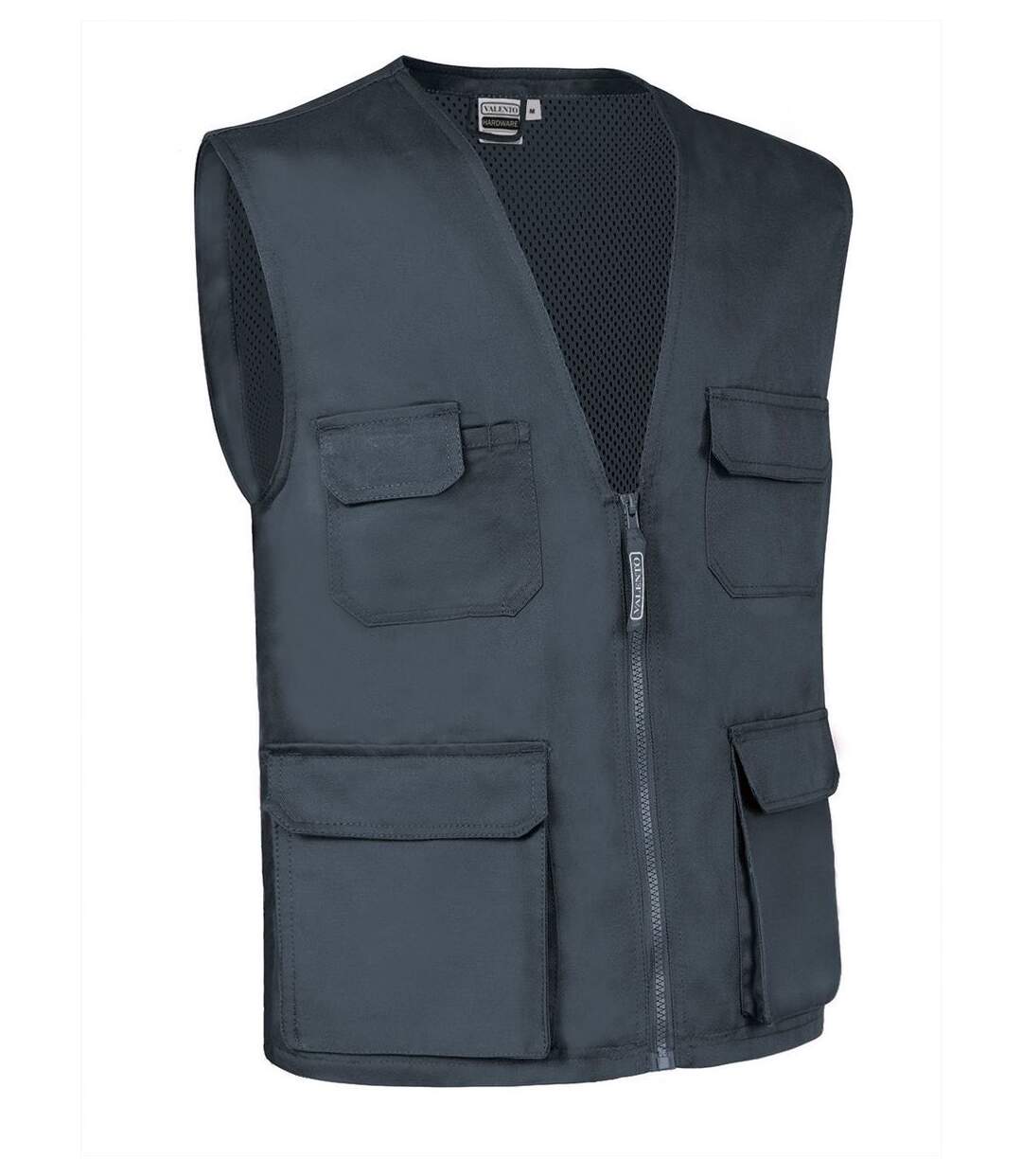 Gilet sans manches multipoches - HARDWARE gris ciment-1