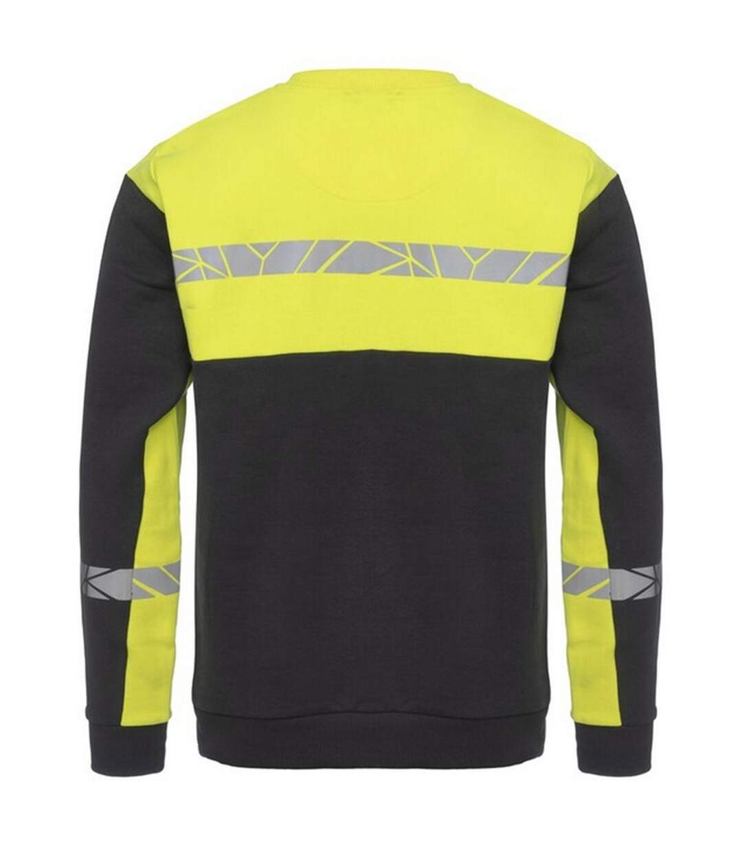 Mens Progression Hi-vis Sweatshirt Black Yellow Projob-2