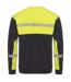 Mens Progression Hi-vis Sweatshirt Black Yellow Projob-2