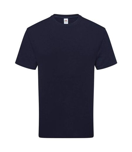 T-shirt Adulte Bleu Marine Sombre Fruit Of The Loom