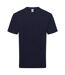 T-shirt Adulte Bleu Marine Sombre Fruit Of The Loom-1