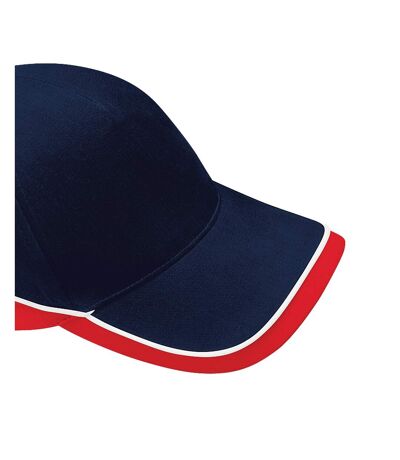 Teamwear competition cap french navy/classic red/white Beechfield