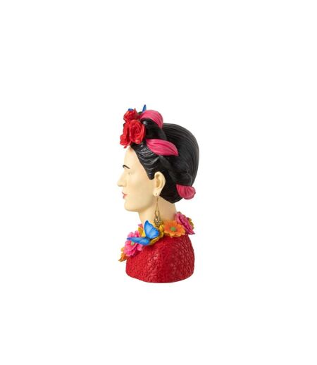 Statuette Déco Buste Frida Khalo 40cm Multicolore