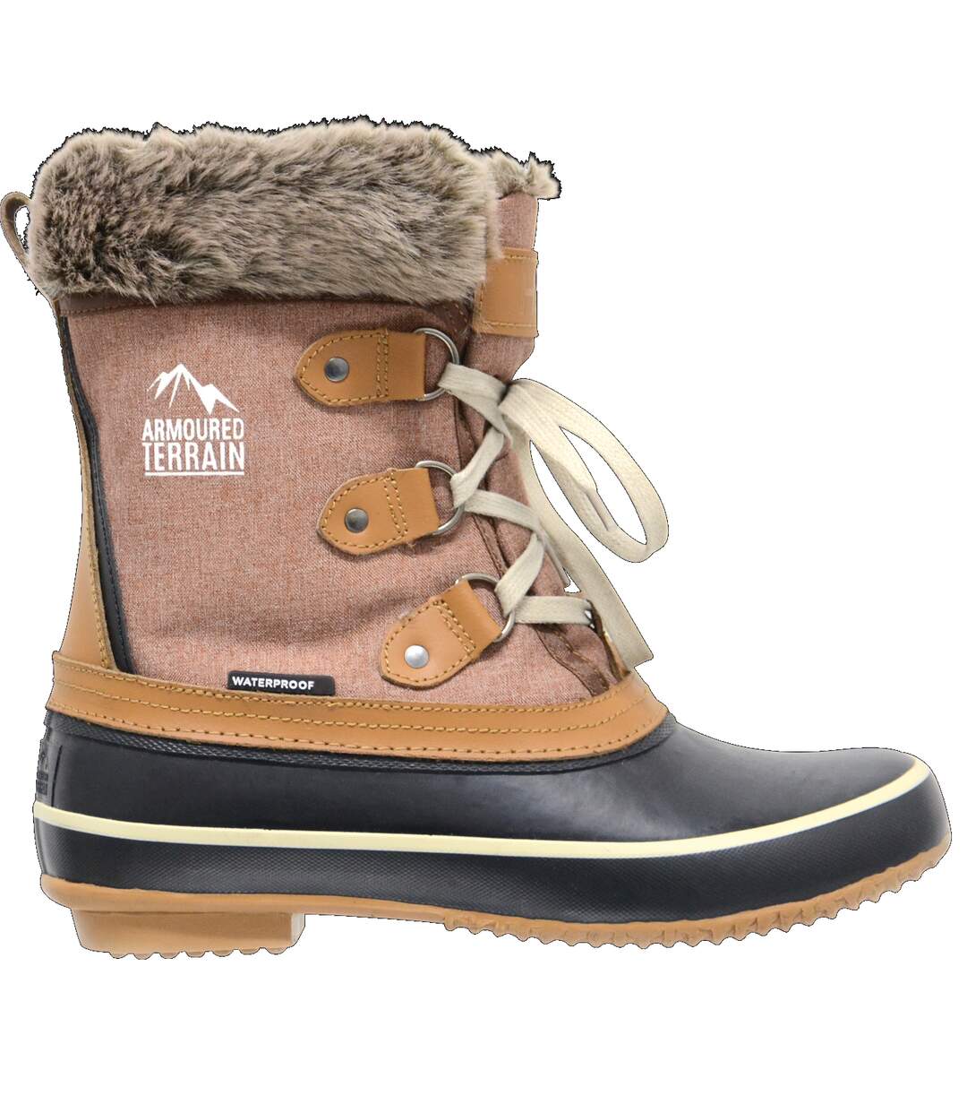 Bottes d´hiver short mont blanc adulte marron clair HyLAND-2