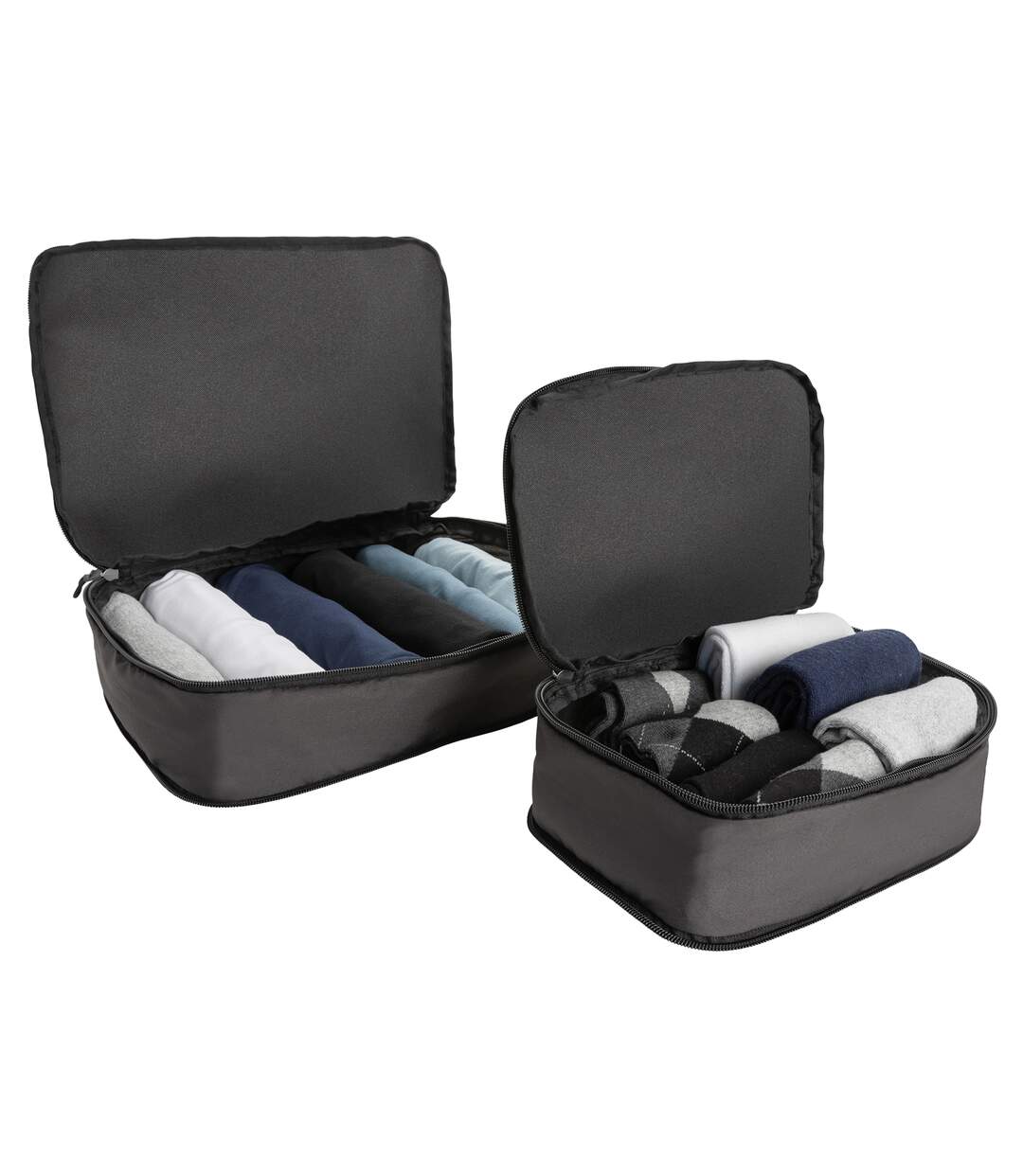 Pack of 2  Ridge rpet packing cube set  one size black Swiss Peak-3