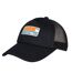 Mens Embroidered Patch Trucker Cap Black SoulCal-3