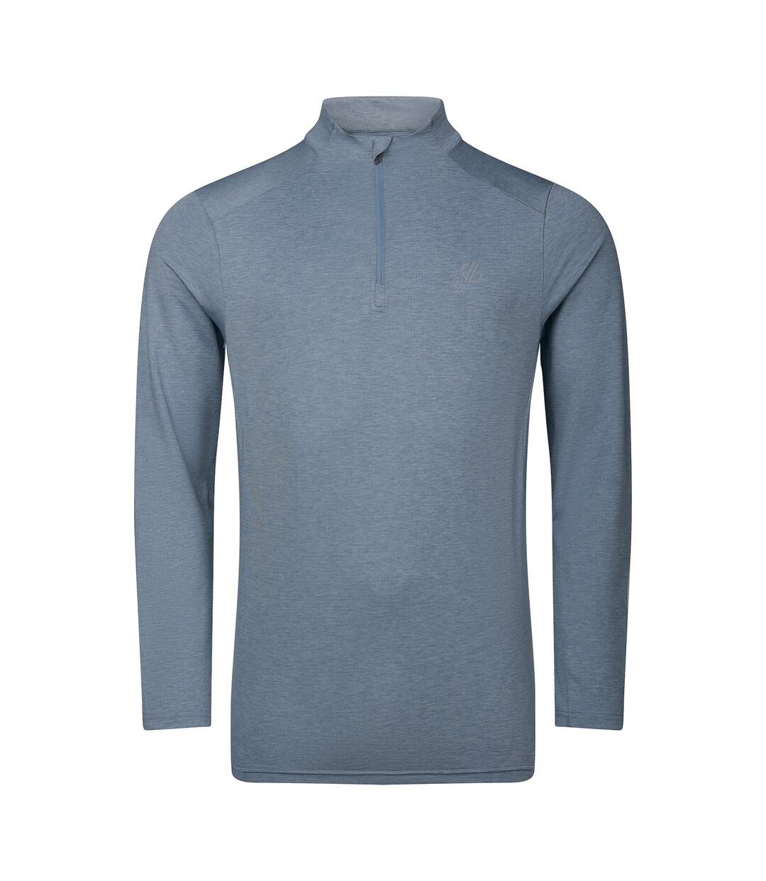 T-shirt Manches Longues À Col Montant Zippé Power Up Homme Vieux Bleu Dare 2B-2