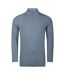 T-shirt Manches Longues À Col Montant Zippé Power Up Homme Vieux Bleu Dare 2B-2