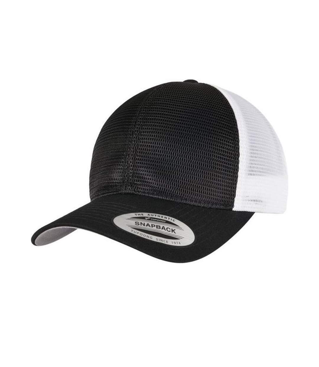 Casquette Motif/style Deux Tons Noir Blanc Flexfit-1