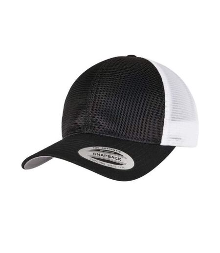 Casquette Motif/style Deux Tons Noir Blanc Flexfit
