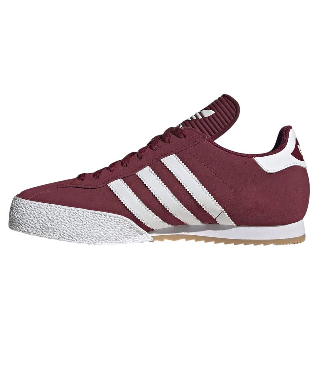 Mens  Suede Trainers Burgundy Samba-3