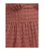 Robe Mi-longue Manches ¾ Motif/style À Carreaux Femme Terre Cuite Lovedrobe-4
