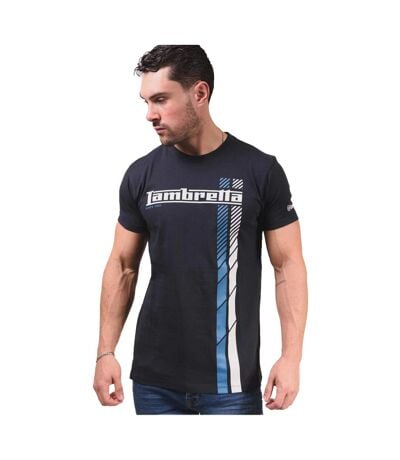 T-shirt Ss25 Homme Bleu Marine Blanc Bleu Lambretta
