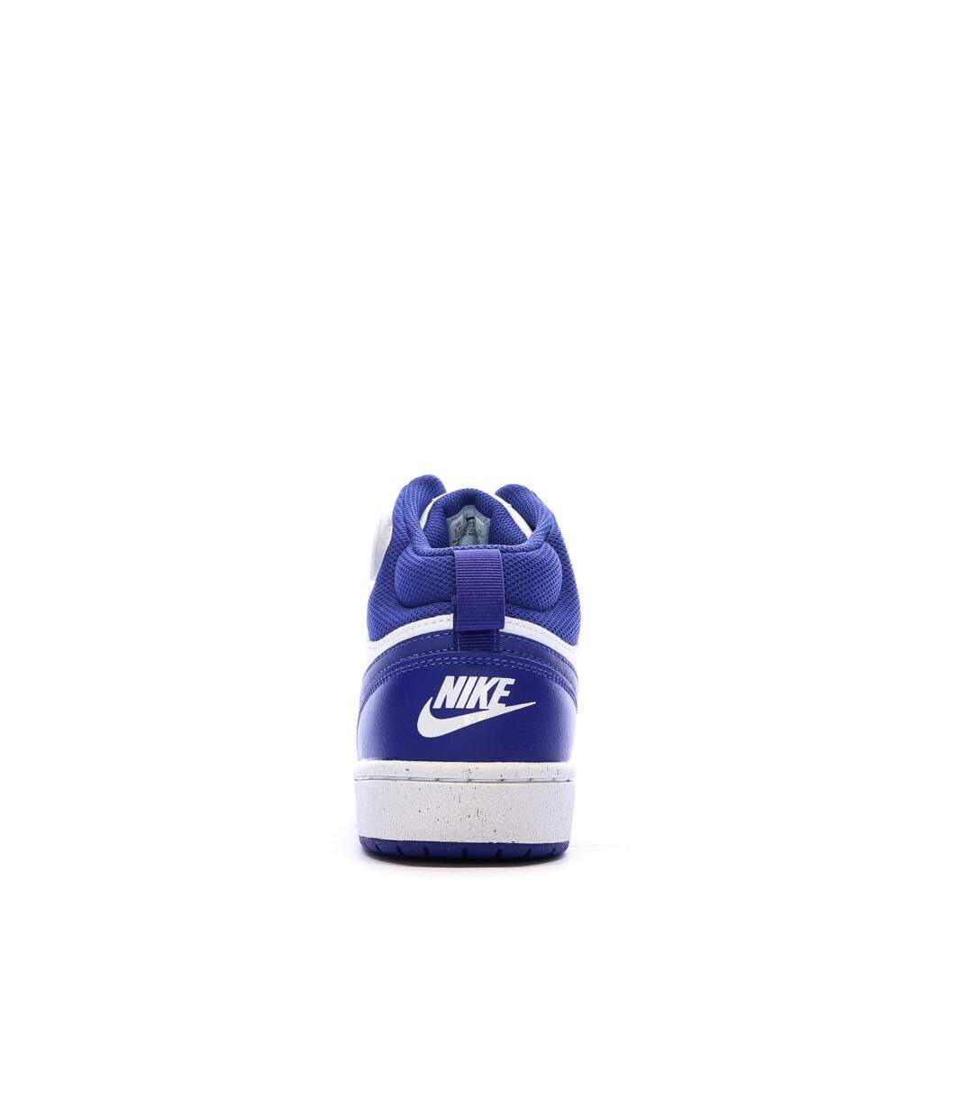 Baskets blanches/bleu femme nike court borough mid 2-3