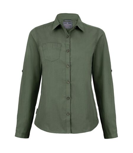Craghoppers Womens/Ladies Expert Kiwi Long-Sleeved Shirt (Cedar Green) - UTRW8133