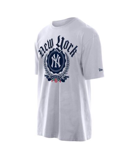 Mens Mlb Throwback New York Yankees Oversized T-shirt White New Era
