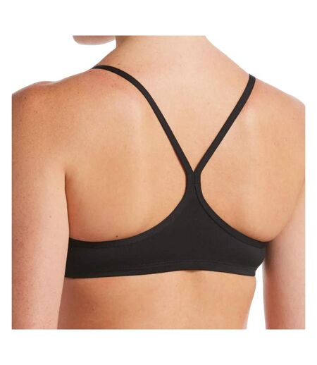 Haut de maillot de bain Noir Femme Nike Racerback - L