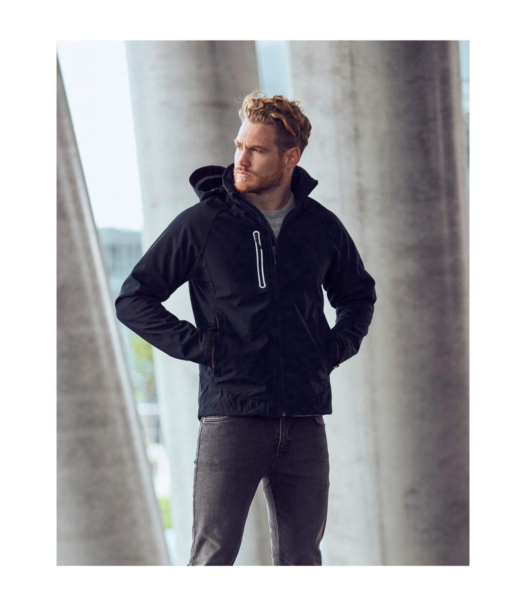 Veste Softshell Milford Homme Gris Foncé Clique-1