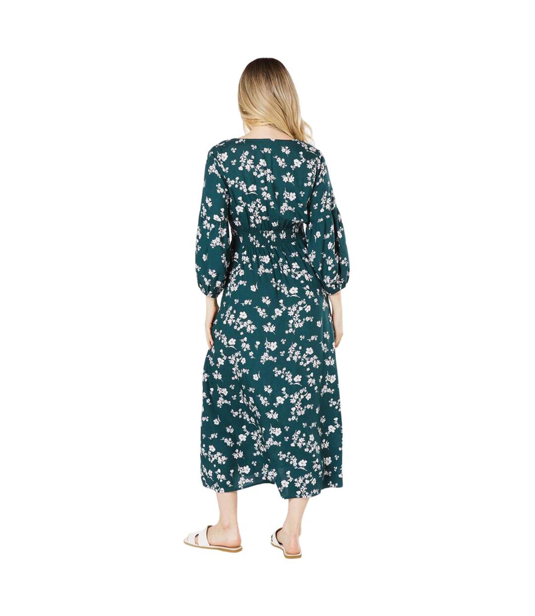 Robe mi-longue femme vert Dorothy Perkins-2