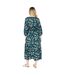 Womens/ladies ditsy floral v neck midi dress green Dorothy Perkins