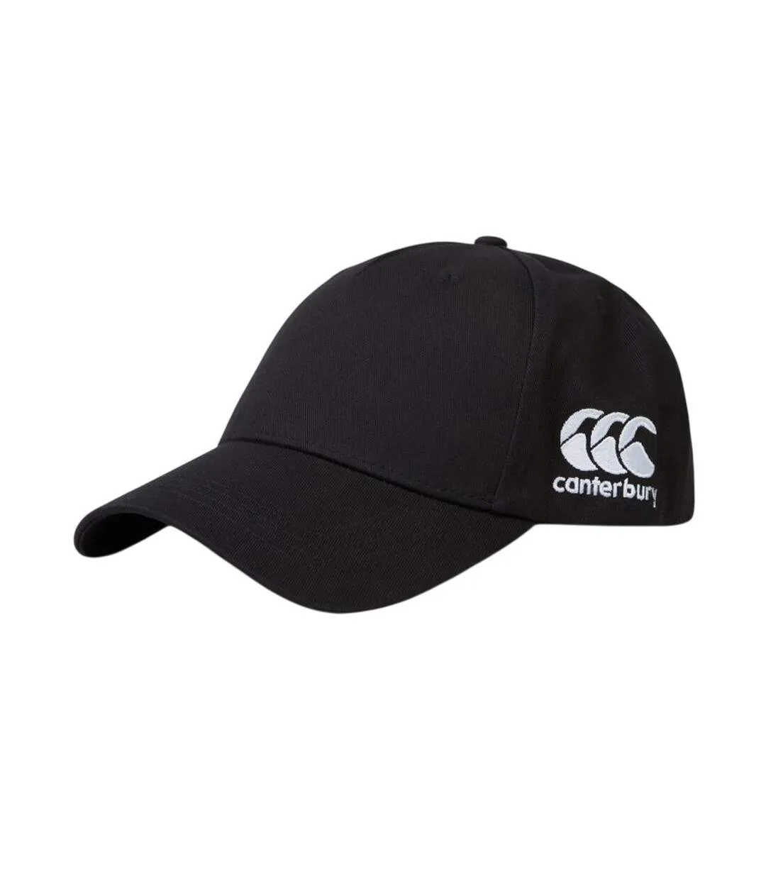 Unisex Adult Club Drill Flexible Baseball Cap Black Canterbury-1