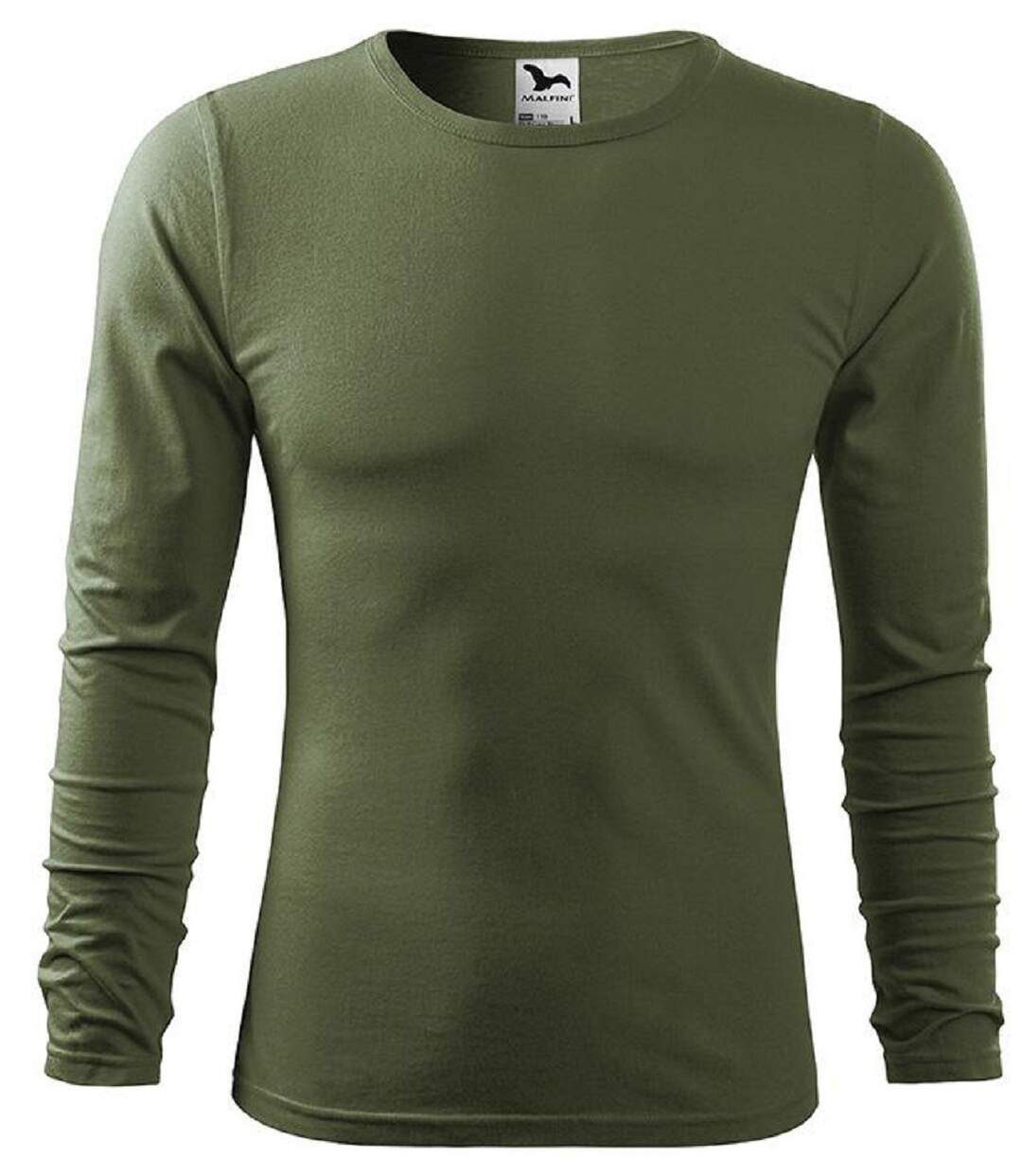 T-shirt manches longues - Homme - MF119 - vert kaki-1