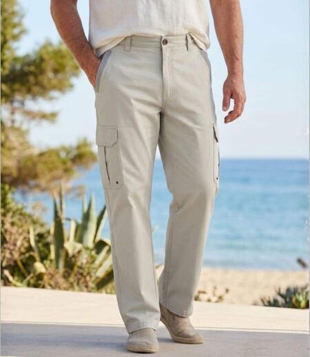 SEDETEX KH281 — Pantalon sportswear beige : confort et robustesse au quotidien