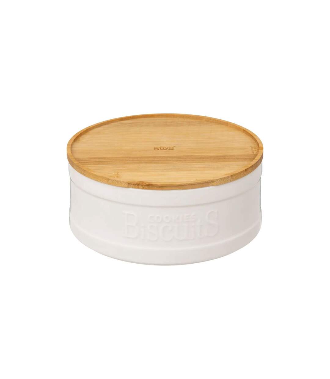 Boîte à Biscuit Natureo 22cm Blanc-1