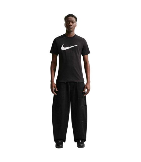 Mens Swoosh Large Logo T-shirt Black Nike